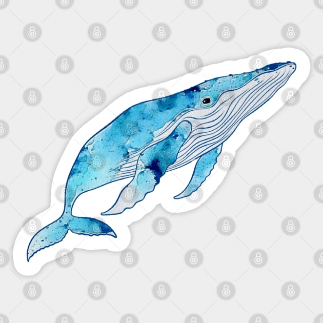 Whale Sticker by themadesigns
